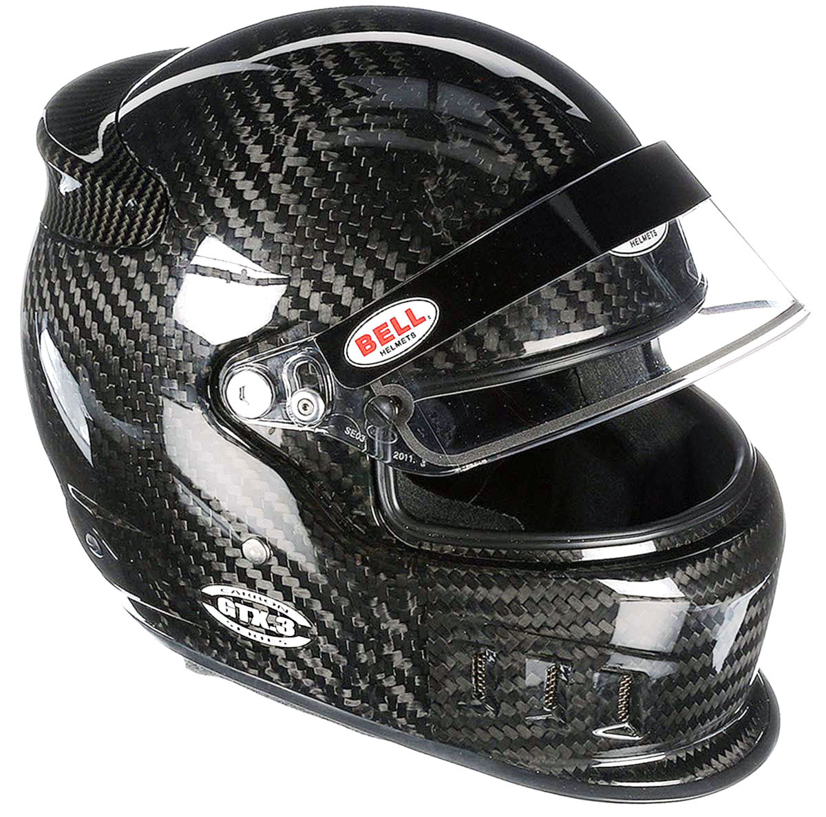 BELL GTX.3 CARBON FIBER HELMET TOP RIGHT IMAGE