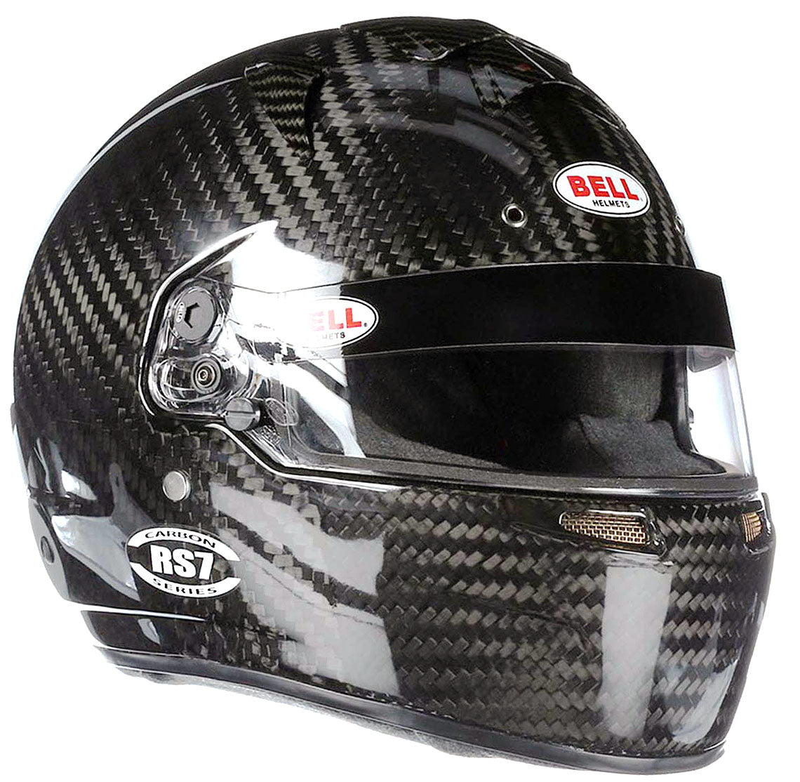 Bell RS7 Carbon Fiber Racing Helmet - Stay Safe and Stylish on the Racetrack.