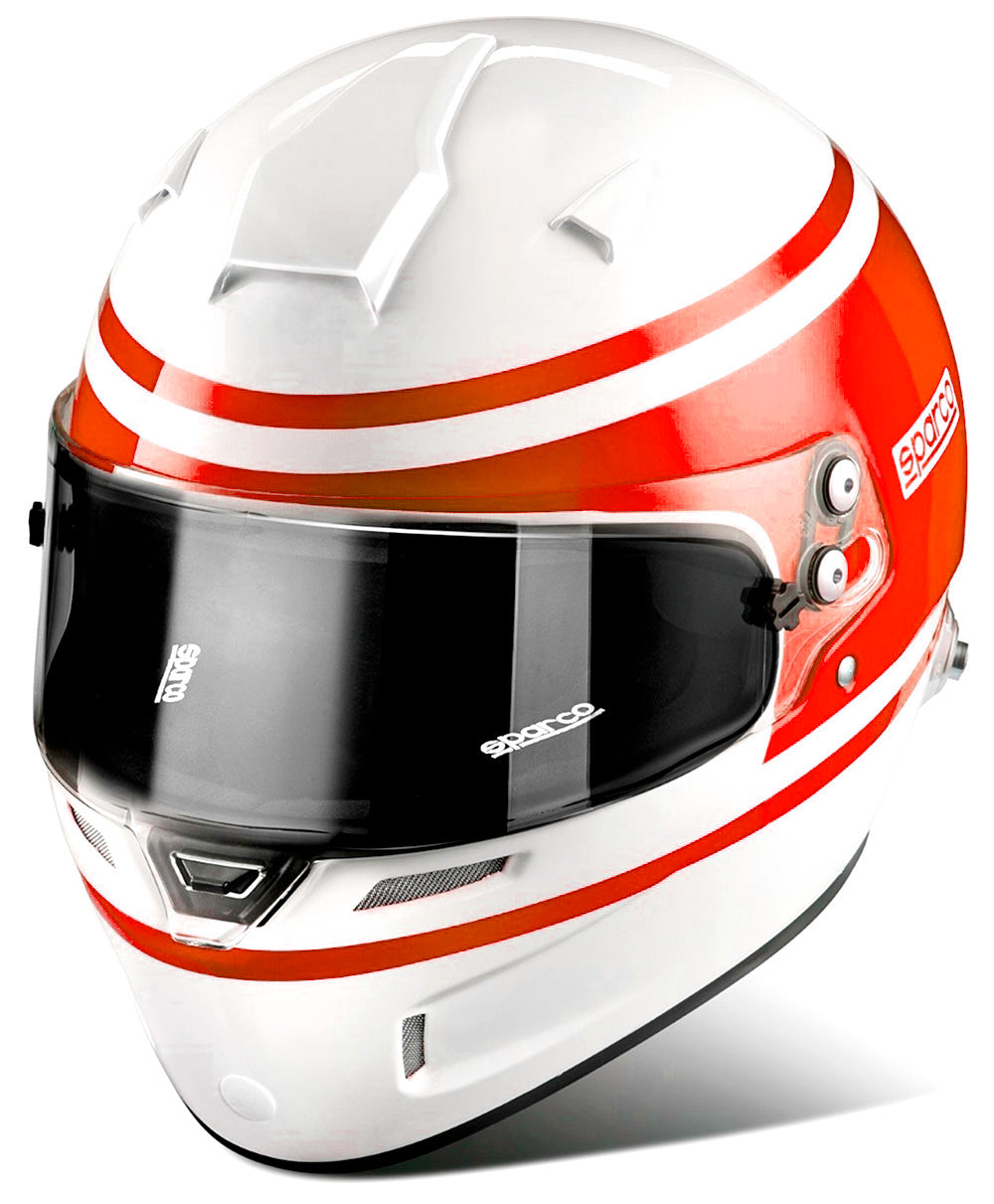 Sparco Air Pro RF-5W 1977 retro styled auto racing helmet for track days and all sports car racing.