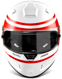 Thumbnail for The best retro styled auto racing helmet is the Sparco Air Pro RF-5W 1977 with it's old school stripes.