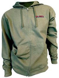 Thumbnail for Thunderhill Track Zip Hoodie – Army Green