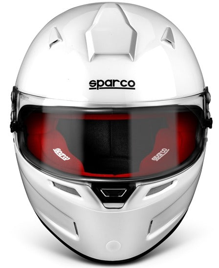 SPARCO AIR PRO RF-5 AUTO RACING HELMET GLOSS WHITE IMAGE