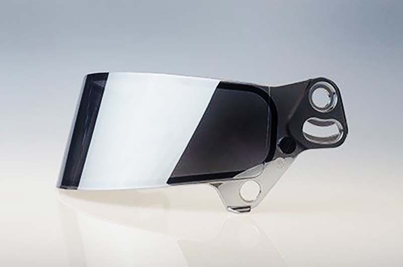 Bell SE077 silver mirror helmet shield visor for the HP77 Carbon Fiber