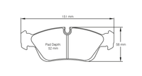 Thumbnail for Pagid Racing Brake Pads No. 2180