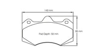 Thumbnail for Pagid Racing Brake Pads No. 4346