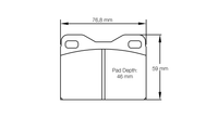 Thumbnail for Pagid Racing Brake Pads No. 4623