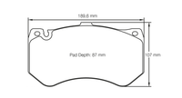 Thumbnail for Pagid Racing Brake Pads No. 8088