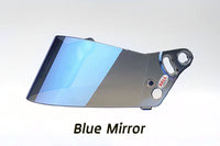 Thumbnail for Bell Racing SRV-8 iridescent blue mirror racing helmet shield for Bell M8 Carbon Fiber and BR8