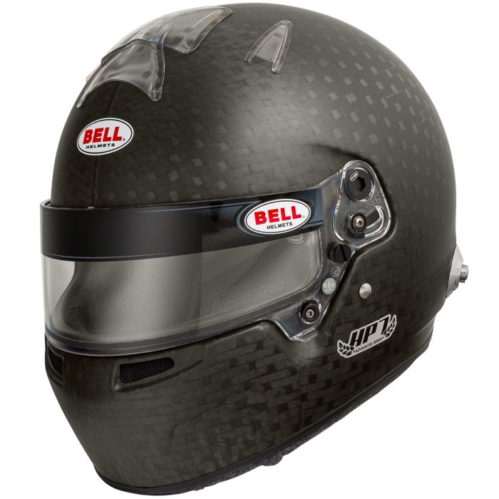 Bell HP7 Evo III Carbon Fiber 8860-2018 Helmet Front 3/4 WITH TOP AIR VENTS  View IN STOCK, LOWEST PRICES WITH THE LARGEST DISCOUNTS FOR THE BEST DEAL image