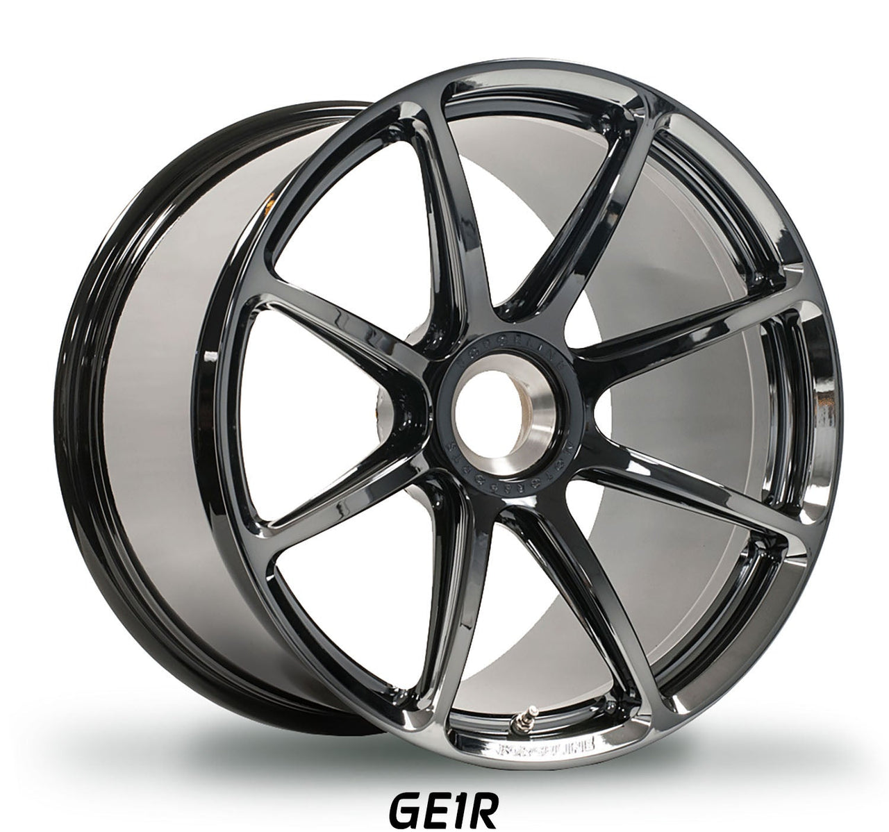 Forgeline GE1R center lock racing wheels feature I-beamed spokes making them strong and light for racing and track days