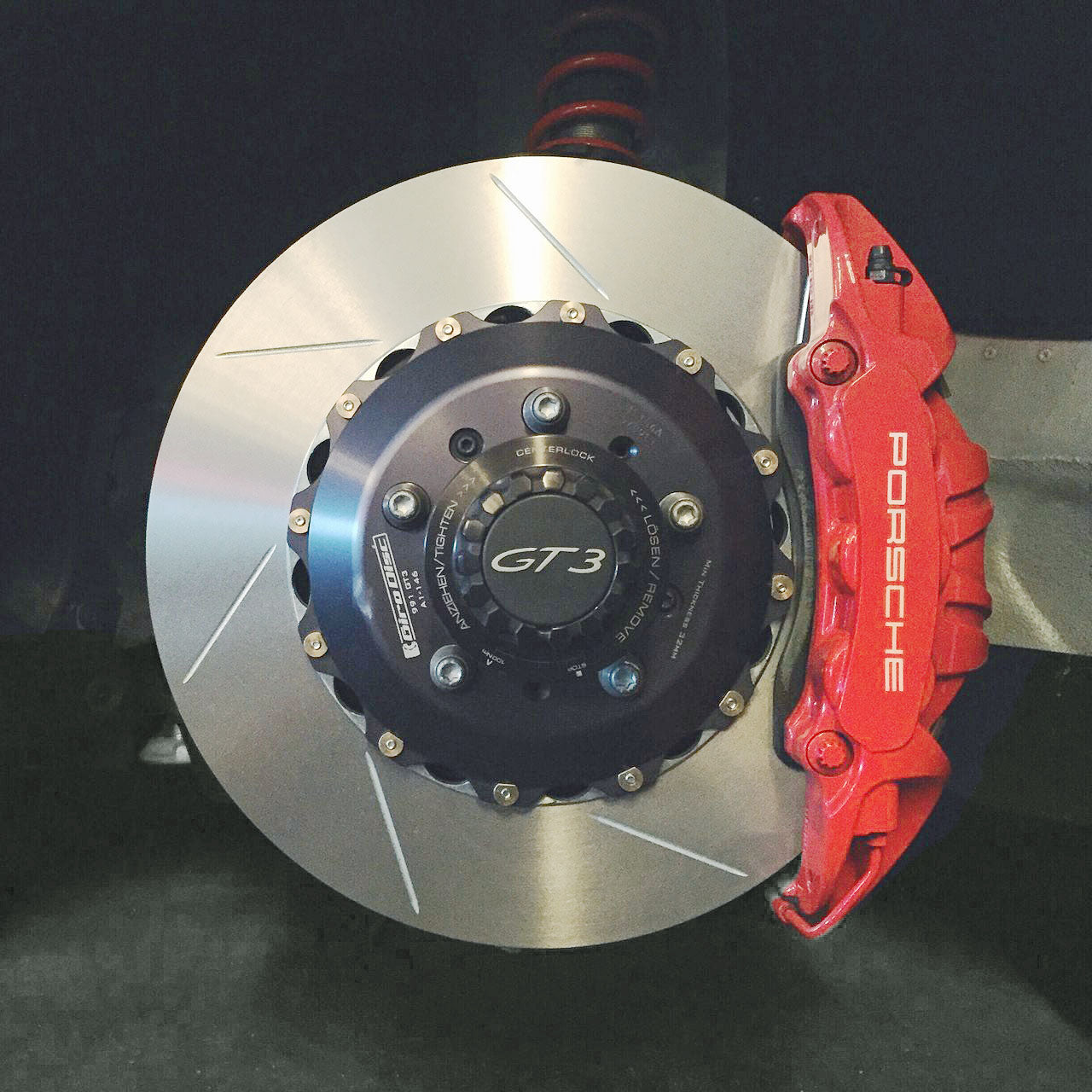 Porsche 992 GT3 front brake rotors Girodisc A1-272 for track days HPDE time trials from Thunderhill