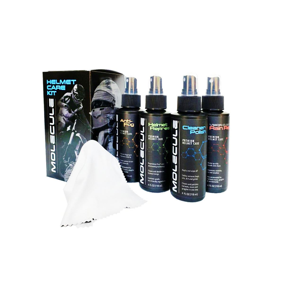 MOLECULE HELMET CARE KIT FOR BELL HELMETS GTX.3 CARBON FIBER