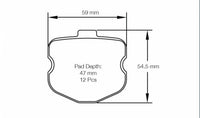 Thumbnail for Pagid Racing Brake Pads No. 8240 Front