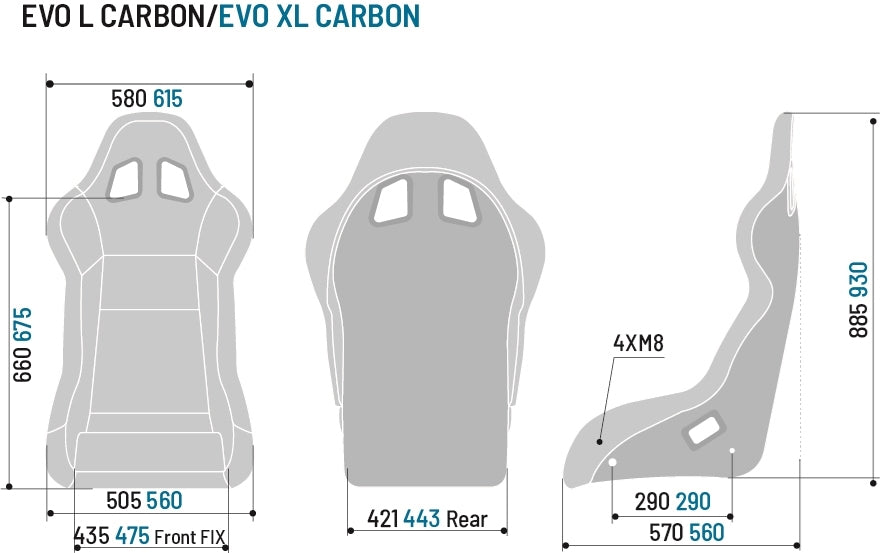 Sparco  Evo Carbon Fiber 008013ZNR 008015ZNR Race Seat