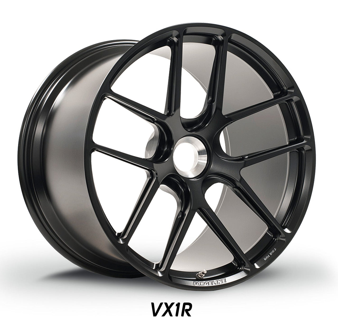 Porsche center lock Forgeline VX1R in Satin Black the strongest racing wheel for Porsche 992 GT3