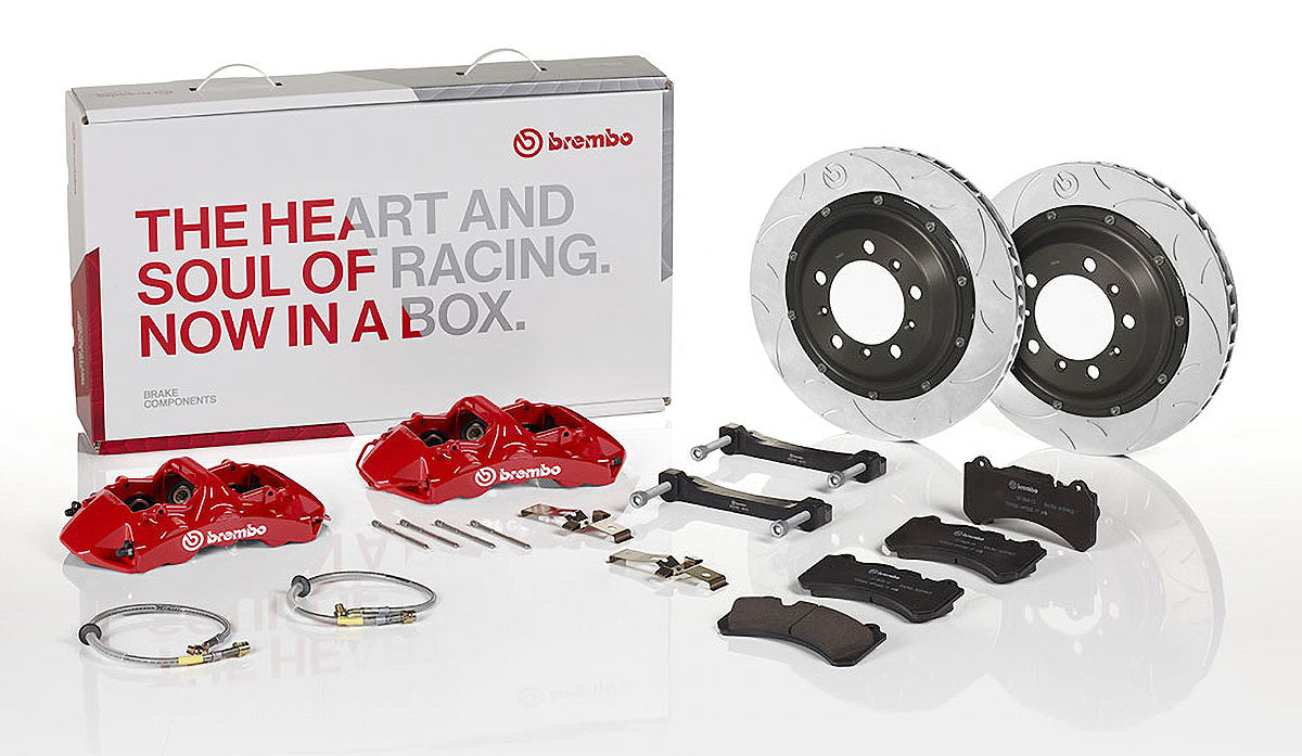 Brembo Brakes Front 380x34 Iron Rotors + Six Piston GT-M Calipers