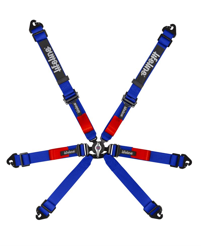 Lifeline Copse 6 Point Racing Harness blue