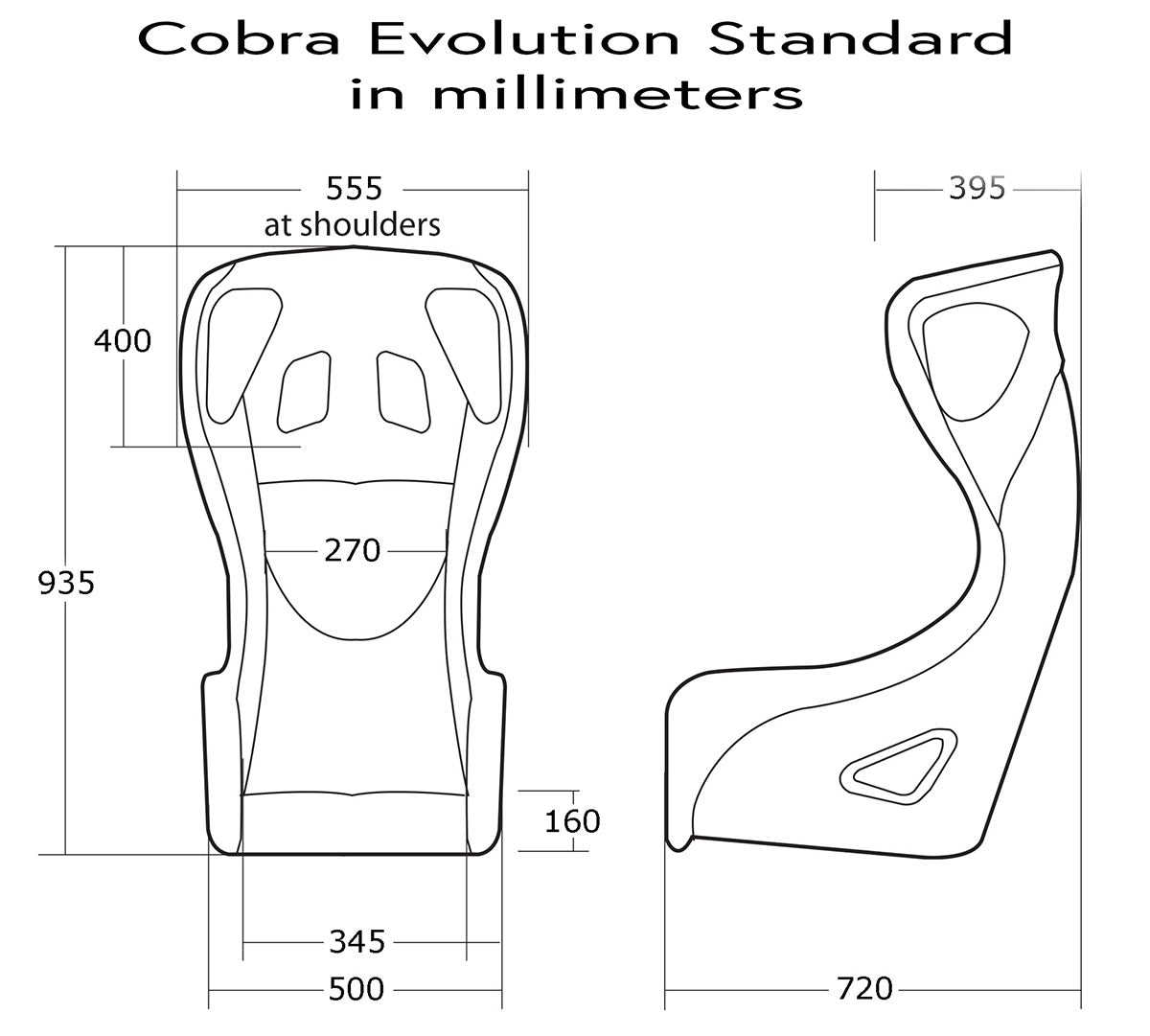 Cobra Evolution Pro-Fit Racing Seat