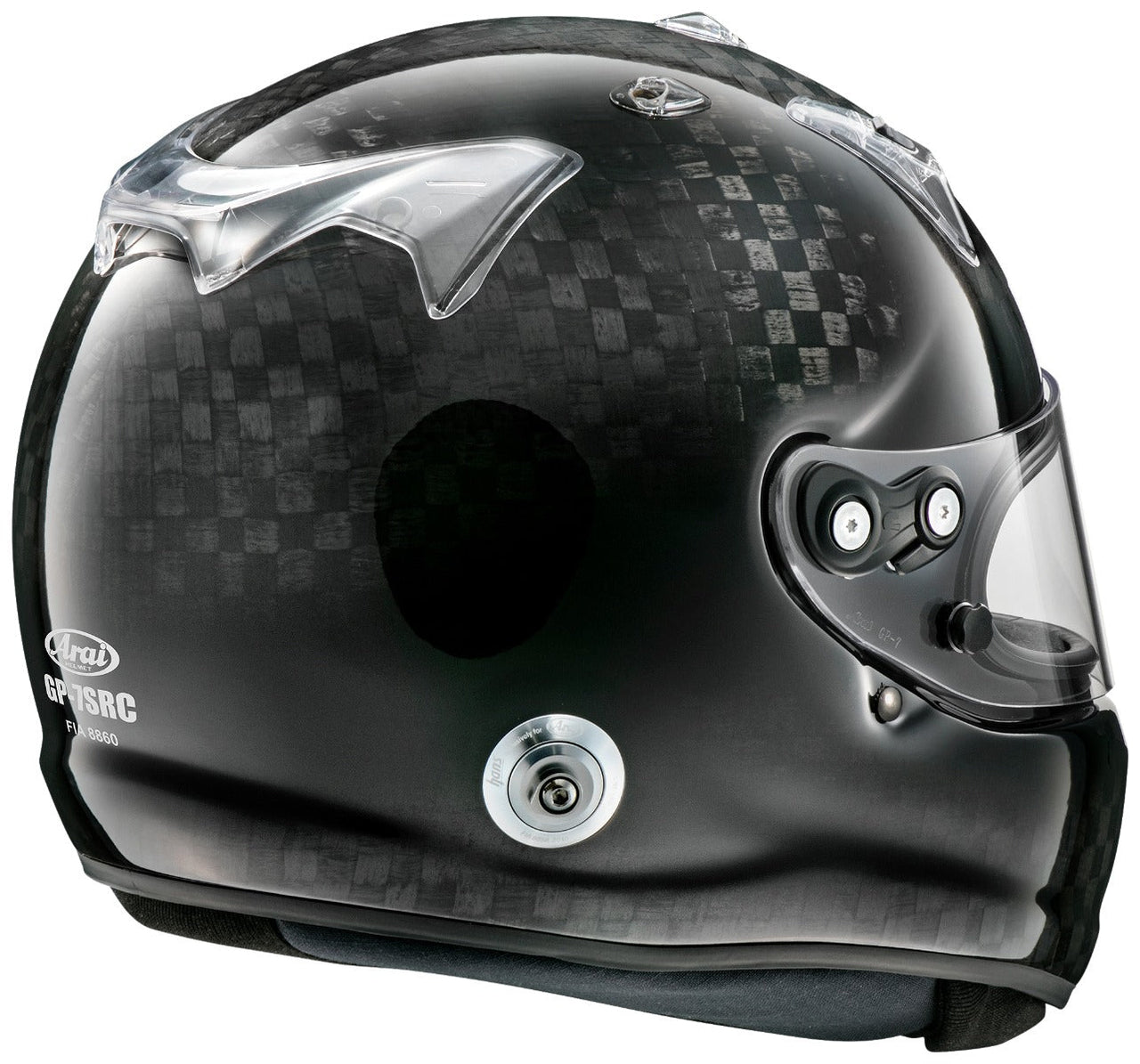 Arai GP-7SRC Carbon Fiber helmet in stock at the lowest prices with the largest discounts for the best deal on Arai GP-7SRC Helmet side profile image