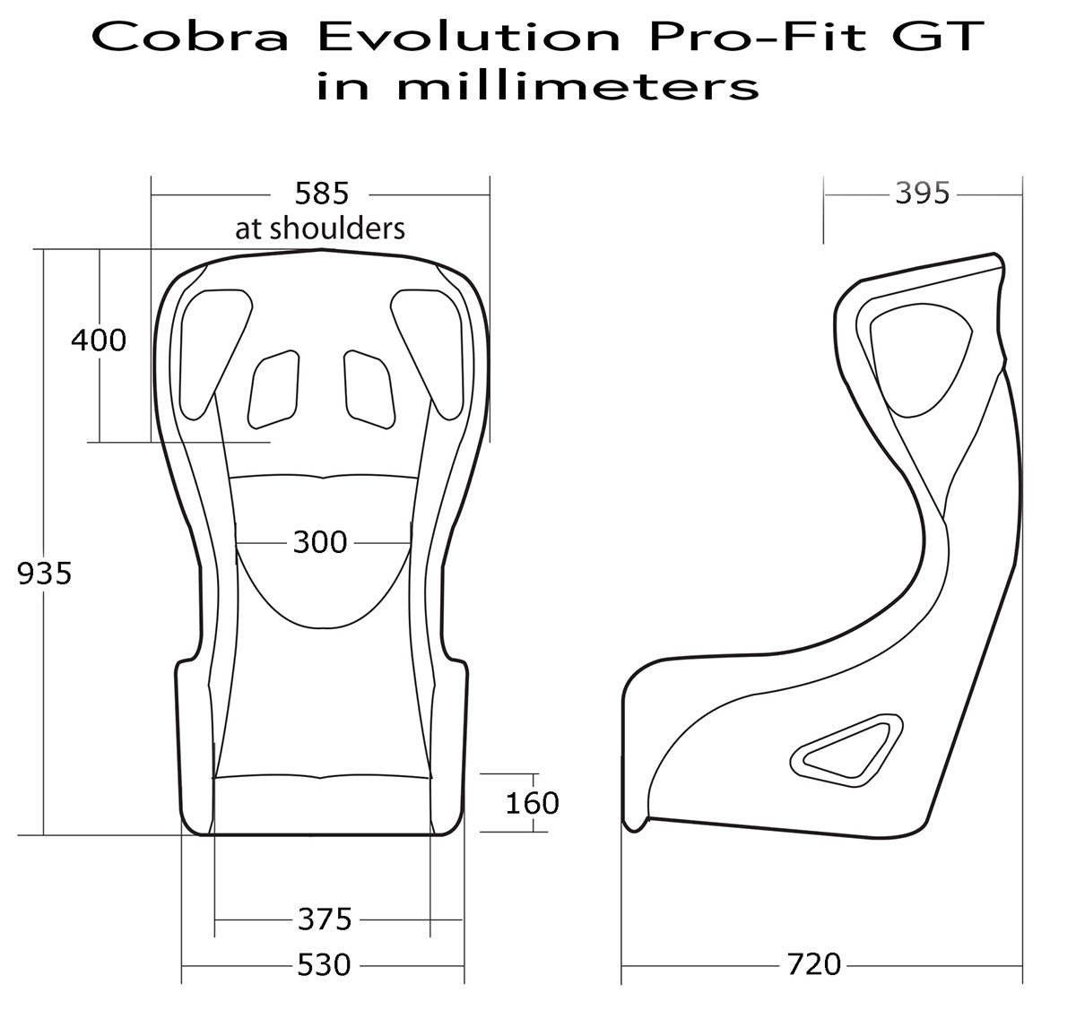 Cobra Evolution Pro-Fit Racing Seat