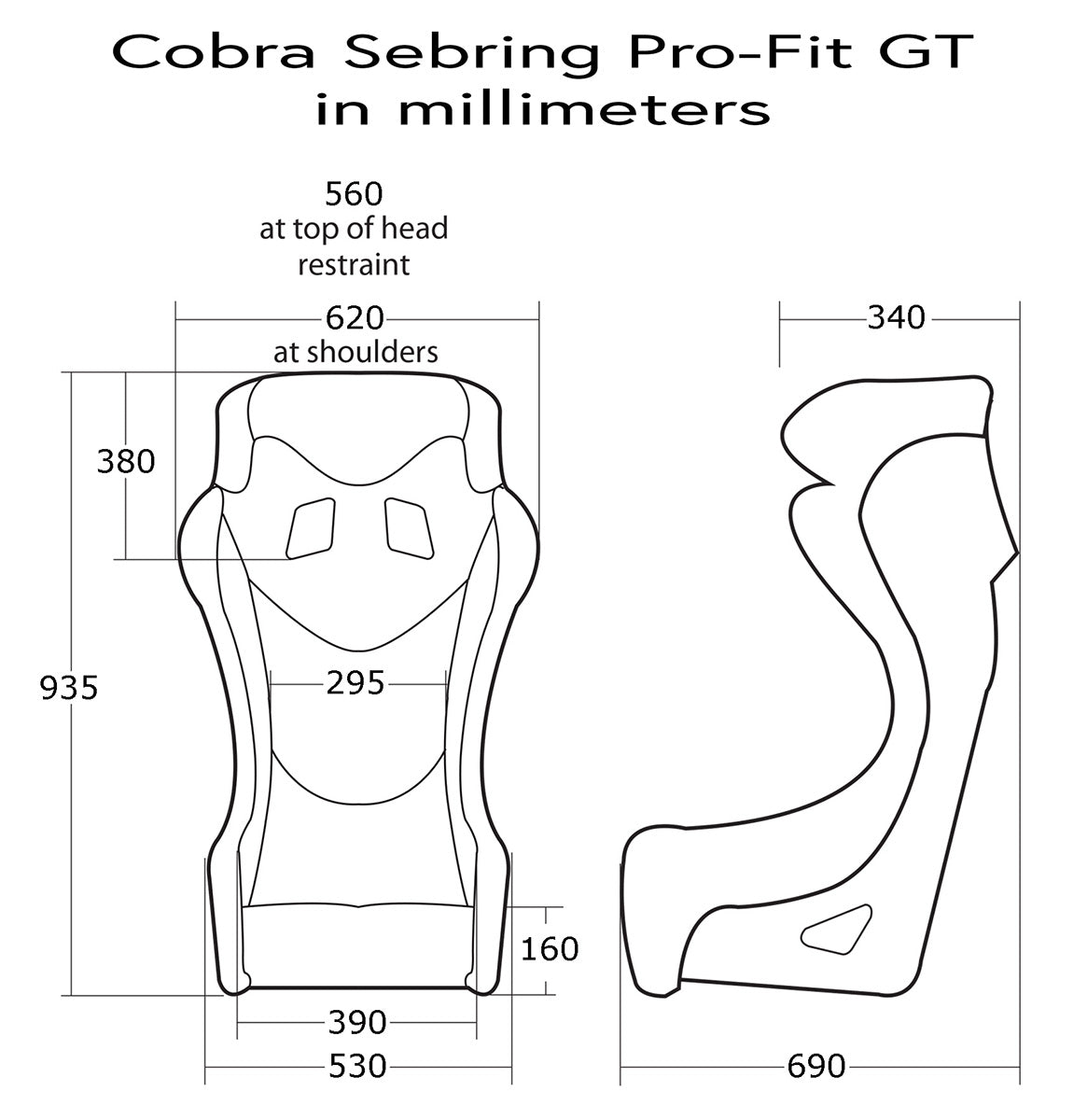 Cobra Sebring Pro-Fit Racing Seat