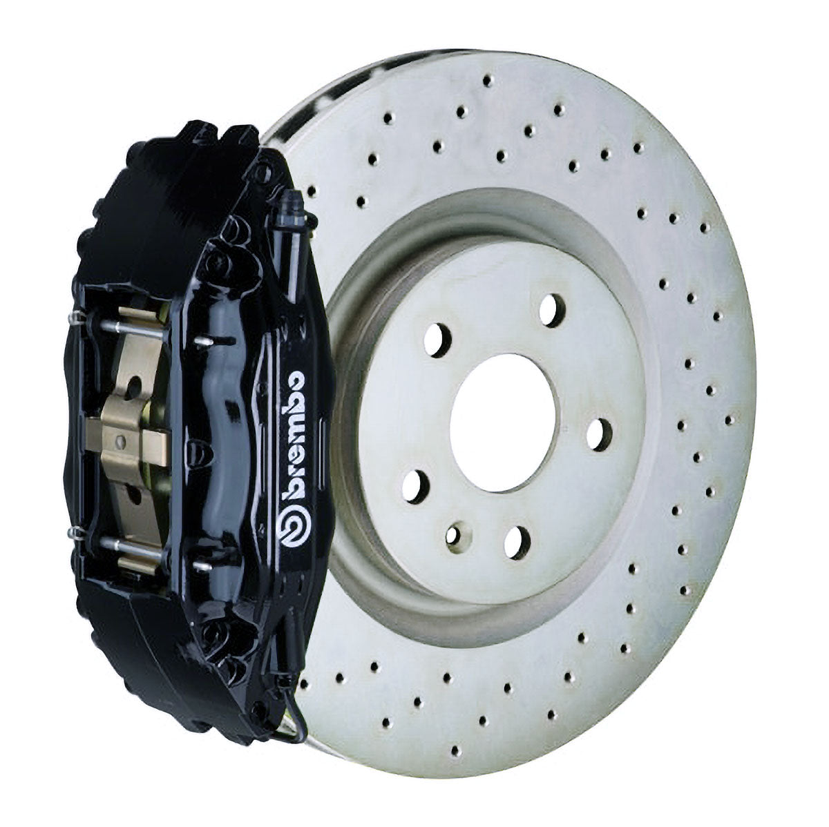 Brembo Front 332x32 One Piece Rotors + Four Piston Calipers