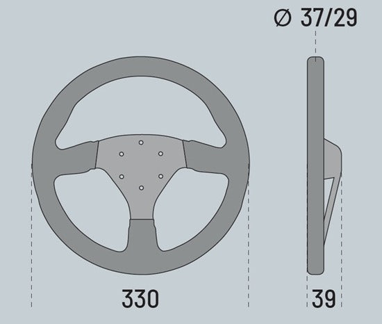 Sparco Competition R 383 Steering Wheel