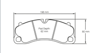 Thumbnail for Pagid 4924 in racing brake compounds for the Porsche 991 GT3 GT3RS GT2Rs for track days and road racing from Thunderhill