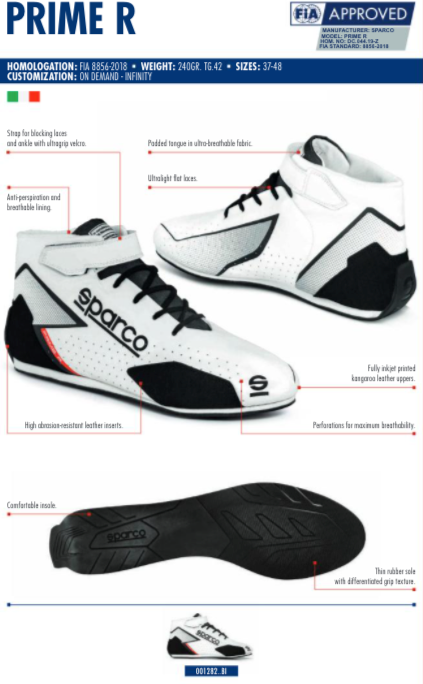 Sparco Prime-R Racing Shoes