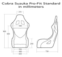 Thumbnail for Cobra Suzuka Pro-Fit Racing Seat