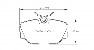 Pagid Racing Brake Pads No. 1544